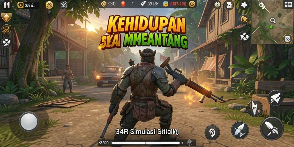 Tampilan gameplay yang menarik dan mendebarkan di 34R.