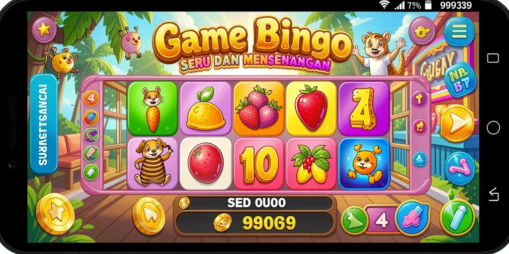 Tampilan gameplay Bingo yang seru dan interaktif.