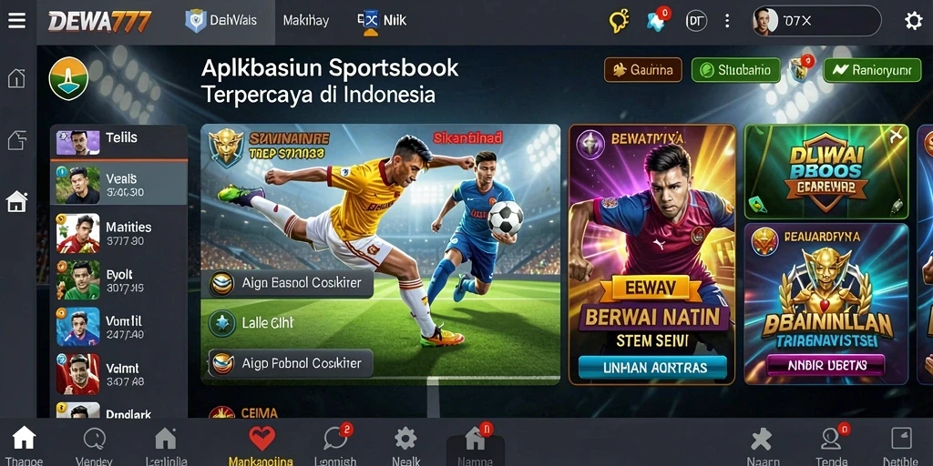 Tampilan utama DEWA777 yang menarik dan mudah dinavigasi.
