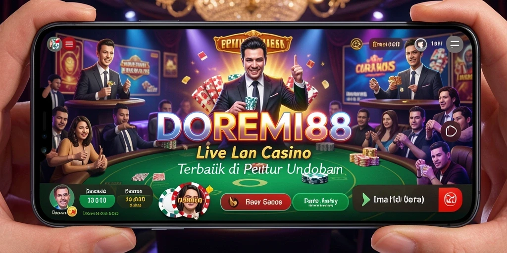 Tampilan gameplay menarik DOREMI88 di Live Casino.