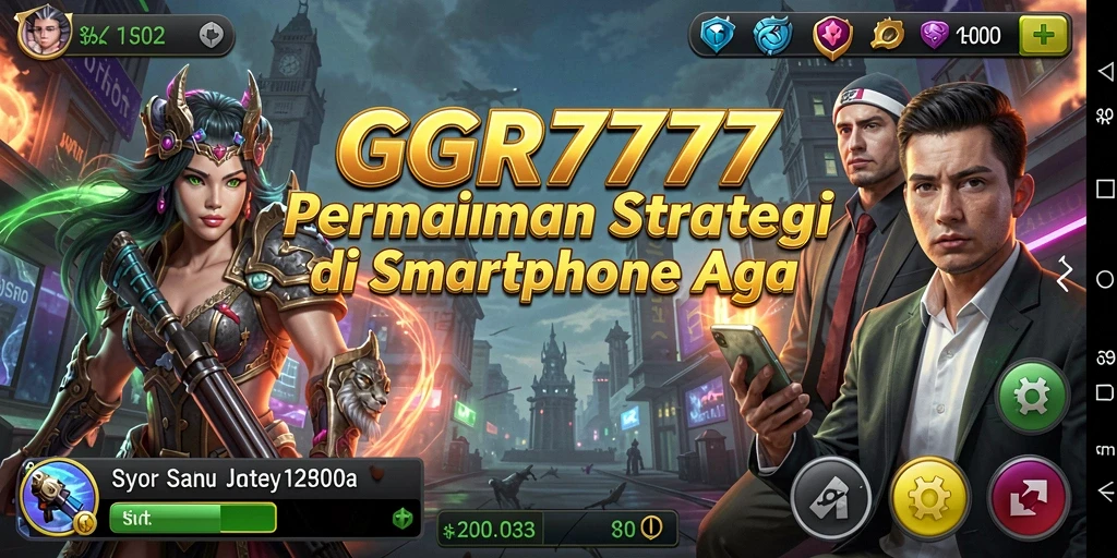Tampilan gameplay GGR7777 dengan aksi strategi epik.