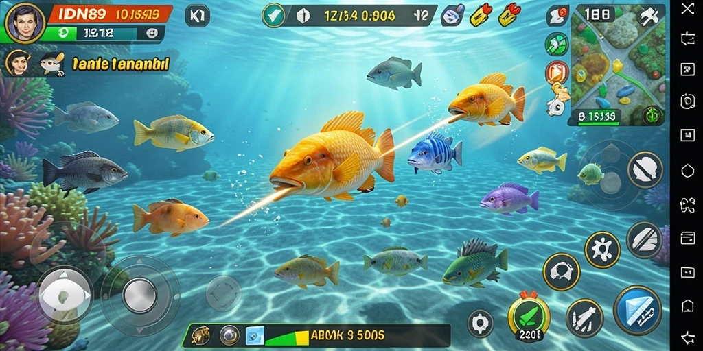 Screenshot utama IDN89 menampilkan aksi seru dalam game Tembak Ikan.