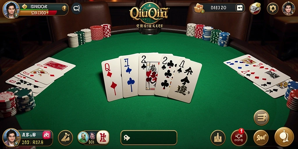 Screenshot gameplay QiuQiu IDNSCORE dengan tampilan menarik.