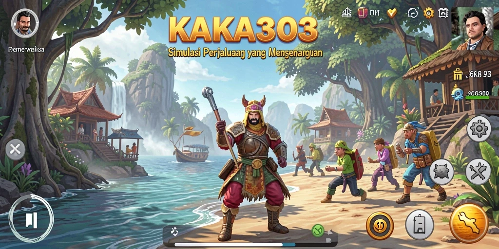 Tampilan gameplay KAKA303 dengan berbagai aktivitas menarik di dunia simulasi.