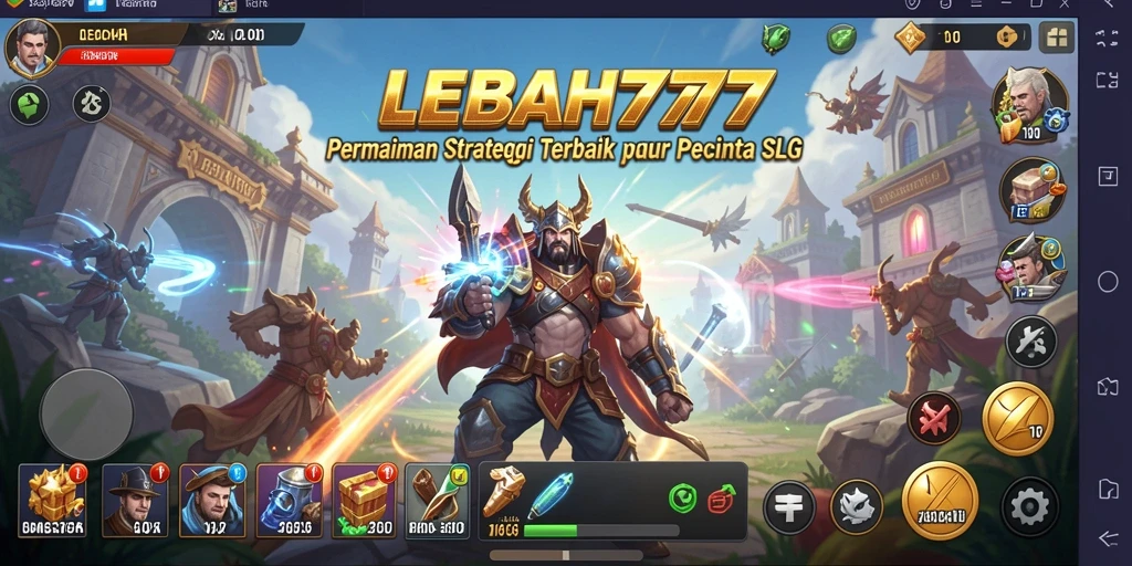 Tangkapan layar gameplay LEBAH777 menampilkan aksi pertempuran yang seru.