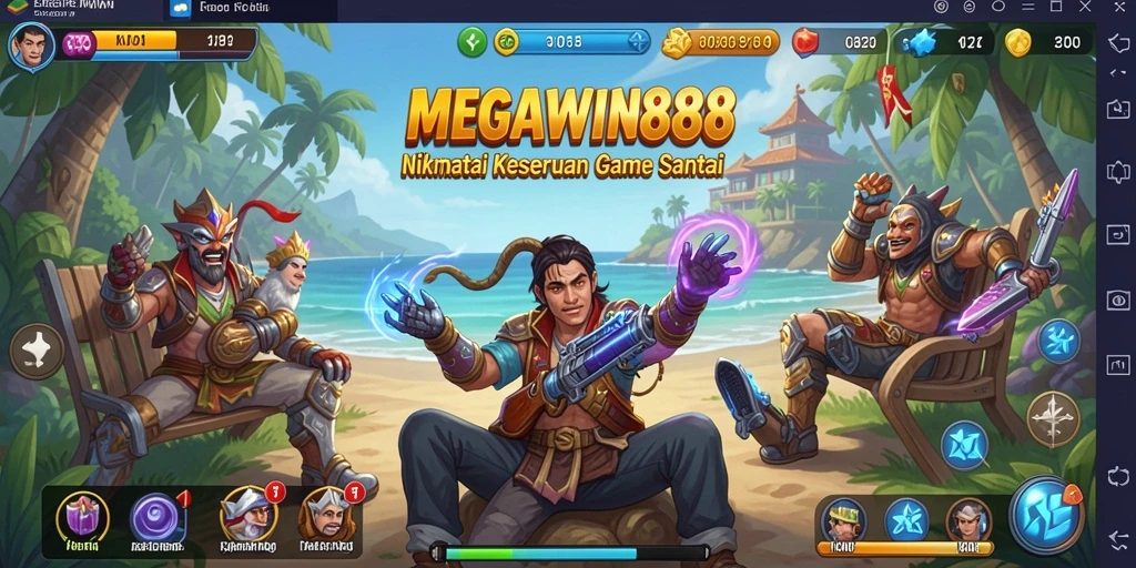 Screenshot MEGAWIN888 menampilkan keseruan gameplay santai.