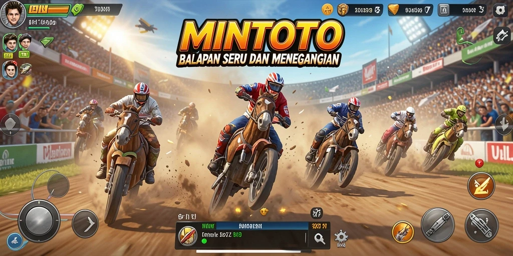 Gameplay Racing seru dan menegangkan di MINTOTO.