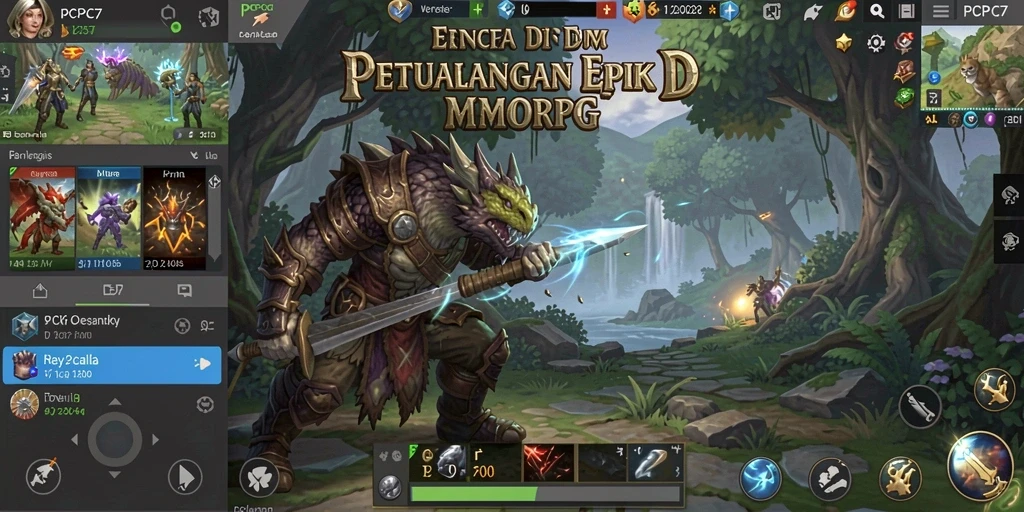 Tangkapan layar dari gameplay PCPC7 yang mendebarkan.