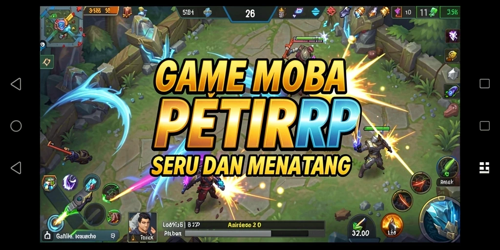 Tangkapan layar gameplay <strong>PETIRRP</strong> menampilkan pertempuran seru di arena.