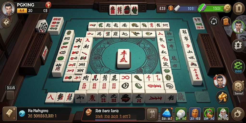 Tampilan gameplay seru PGKING dengan Mahjong yang menantang.