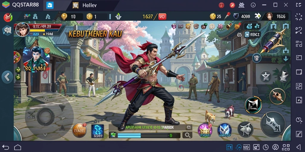 Tampilan screenshot aplikasi QQSTAR88 yang menampilkan fitur pengelolaan tugas.