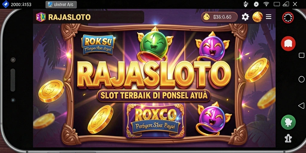 Tampilan gameplay RAJASLOTO yang menarik dan menghibur.