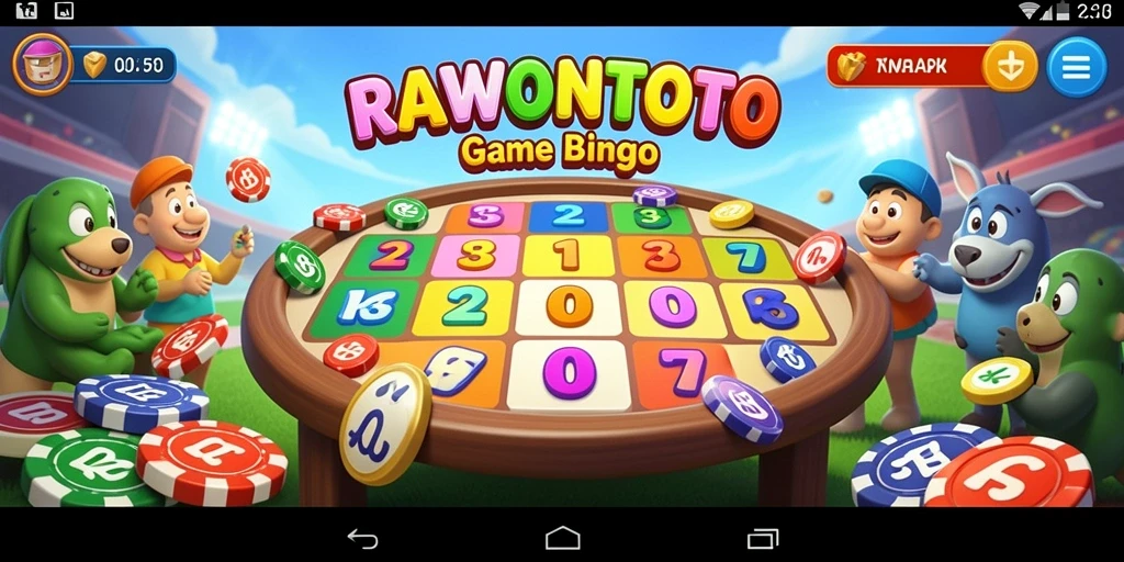 Tampilan gameplay seru di RAWONTOTO saat bermain Bingo.