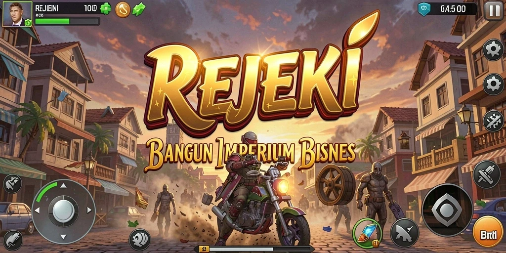 Screenshot gameplay menunjukkan membangun bisnis yang sukses.