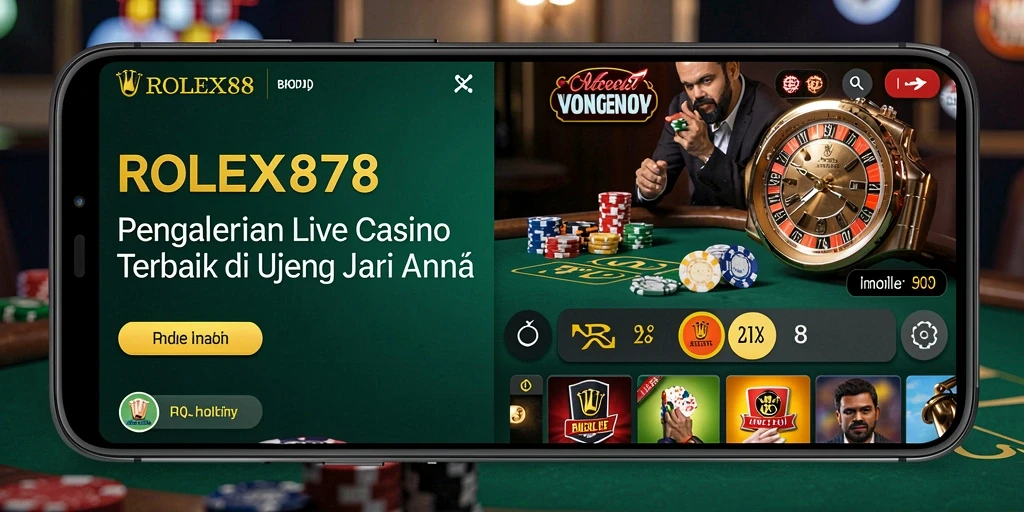 Tampilan gameplay Live Casino yang menarik dari ROLEX878.