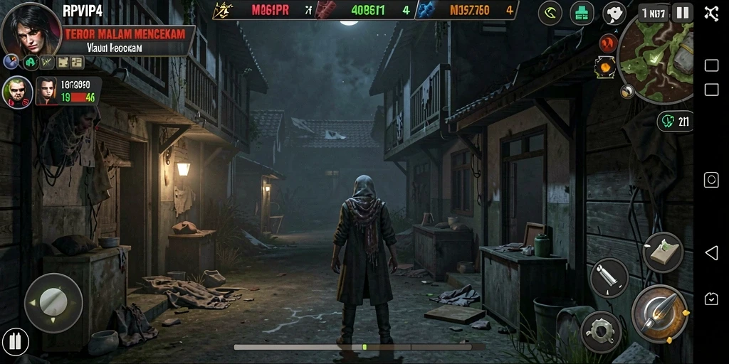 Screenshot RPVIP4 menampilkan suasana gameplay yang mencekam dan penuh ketegangan.