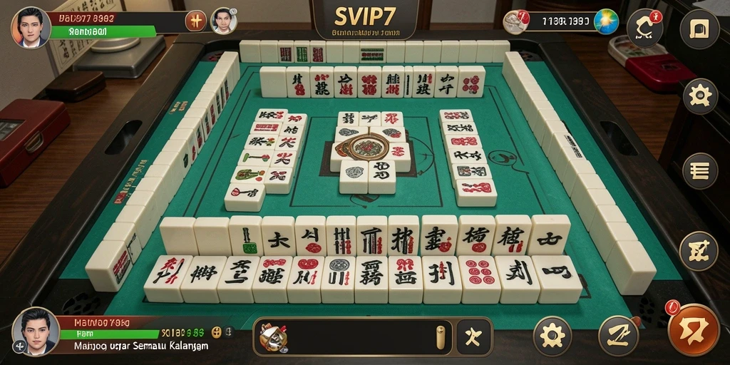 Tampilan gameplay Mahjong yang menarik di SVIP7.
