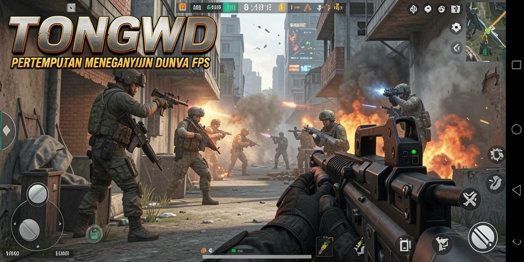 Gameplay menegangkan dalam TONGWD dengan aksi tembak-menembak intens.