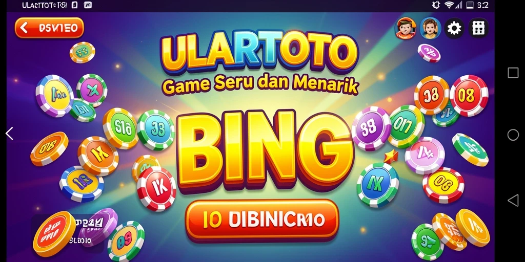 Tampilan menarik dari gameplay Bingo ULARTOTO.