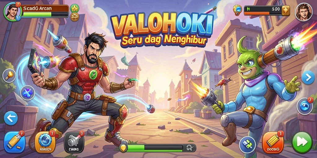 Tampilan gameplay seru dan menantang dari VALOHOKI.